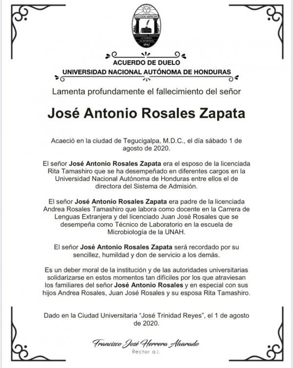 1 DE AGOSTO Jose Antonio Rosales